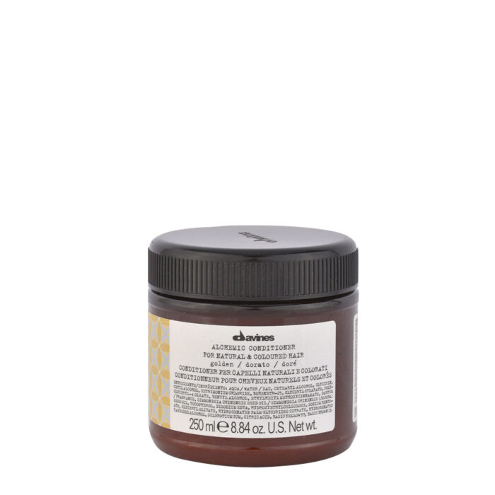 Davines Alchemic Balsamo riflessante per capelli biondo dorato 250ml