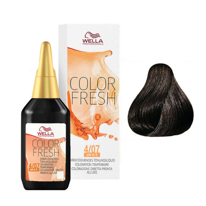 4/07 Castano medio naturale sabbia Wella Color fresh 75ml